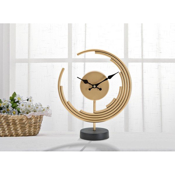 Orologio da tavolo con decorazione luna dorata - Mauro Ferretti-image-2