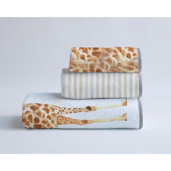 Set di 3 asciugamani Funky Giraffe - Madre Selva