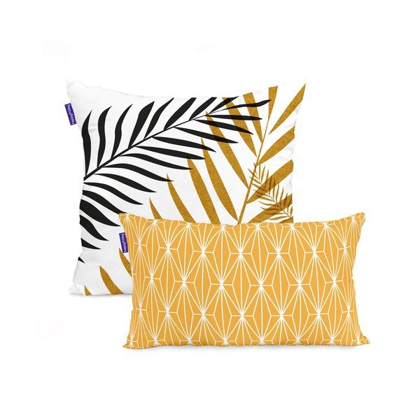 Federe in set di 2 50x50 cm Foliage - Blanc