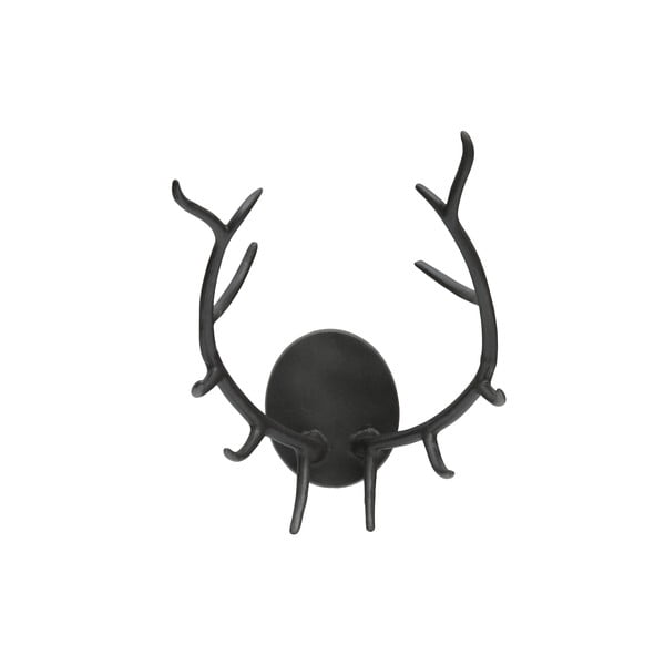 Decorazione da parete nera a forma di corno Antler - BePureHome