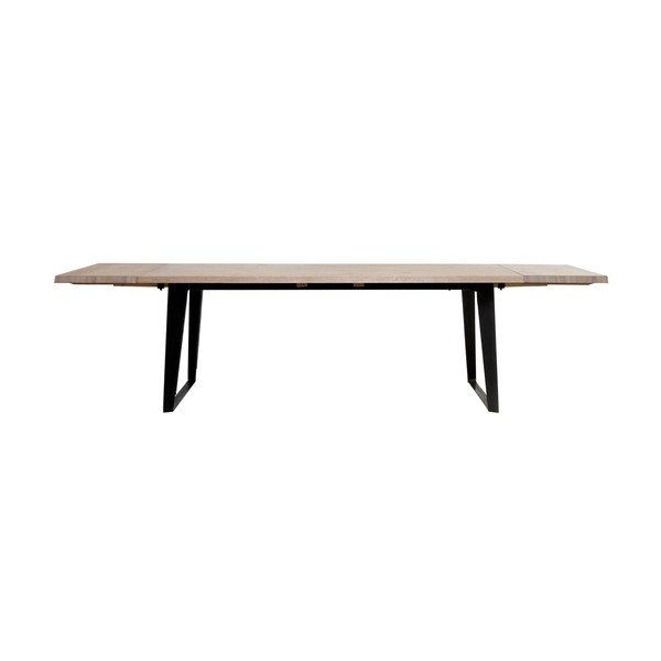 Sada 2 přídavných desek k jídelnímu stolu ze dřeva bílého dubu Unique Furniture Novara