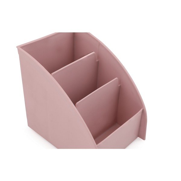 Organizer da bagno in plastica rosa per cosmetici - Hermia-image-3