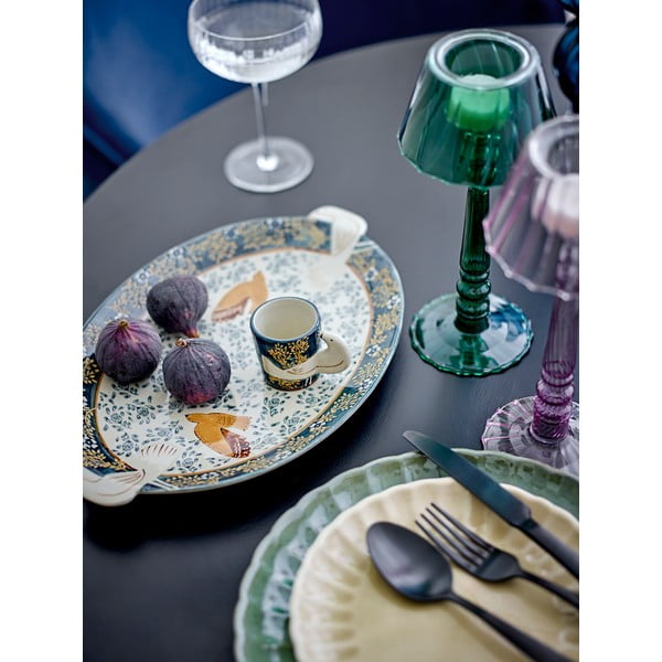 Tazzine in set per espresso blu/color crema in gres 2 pz 55 ml Hezha – Bloomingville-image-3