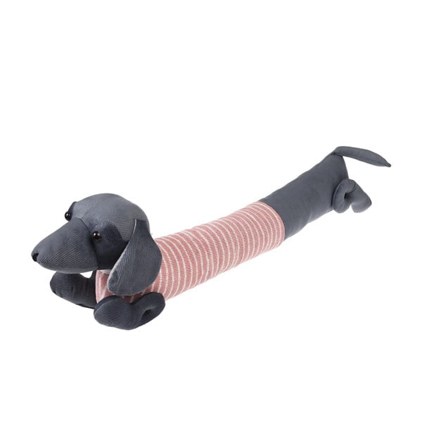 Paraspifferi per porta rosa/grigio 17x76 cm Sausage Dog – Rex London