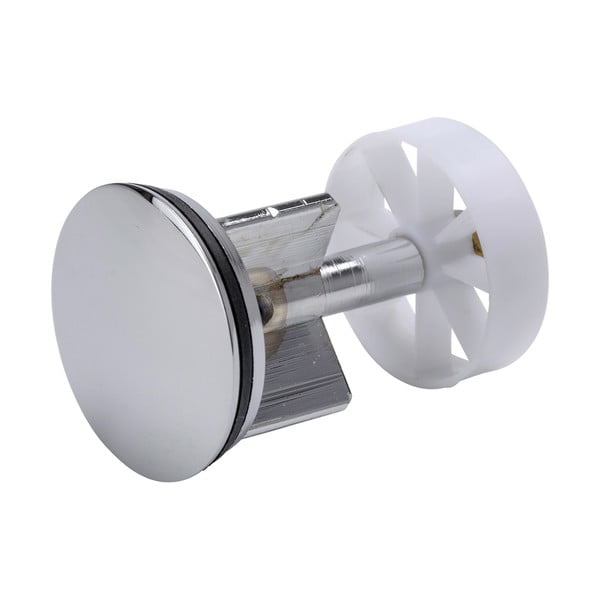 Tappo per lavandino argentato in metallo ø 4 cm – Wenko-image-1