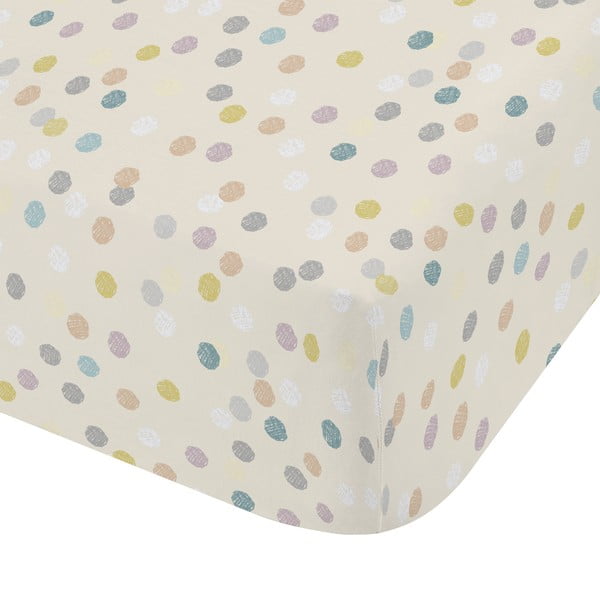 Lenzuolo per bambini in flanella elasticizzata 70x140 cm Balloons Spot - Bianca