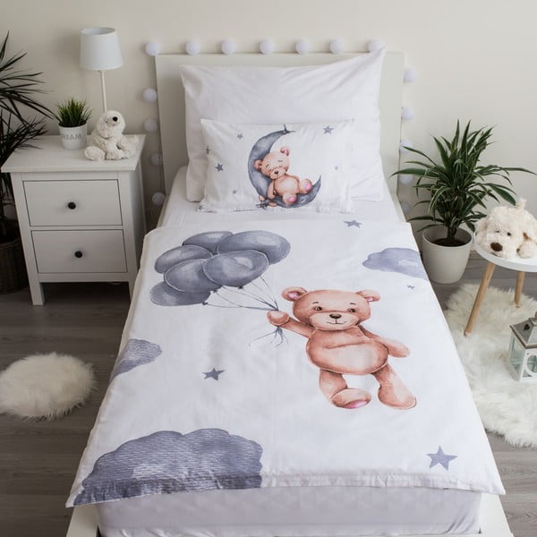 Biancheria da letto per culla in cotone 100x135 cm Teddy Bear - Jerry Fabrics-image-1