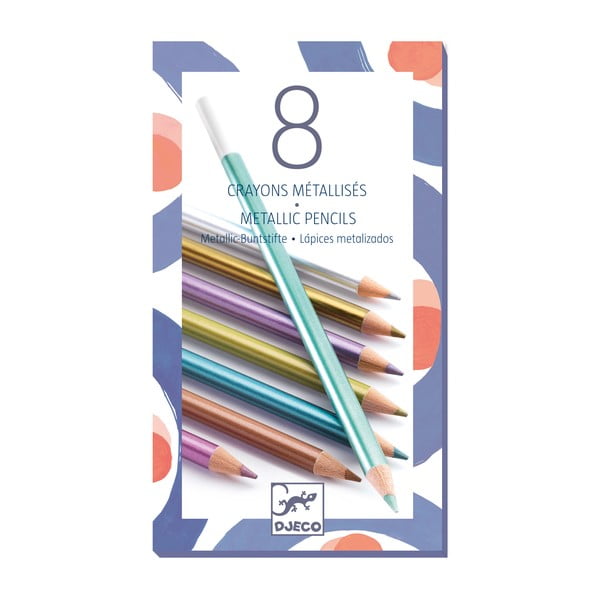 Set di 8 pastelli con effetto metallico - Djeco