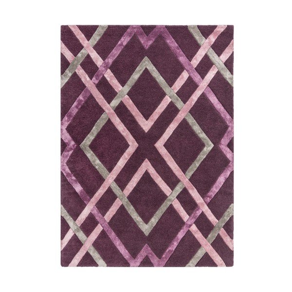 Tappeto viola 160x230 cm Trellis - Flair Rugs