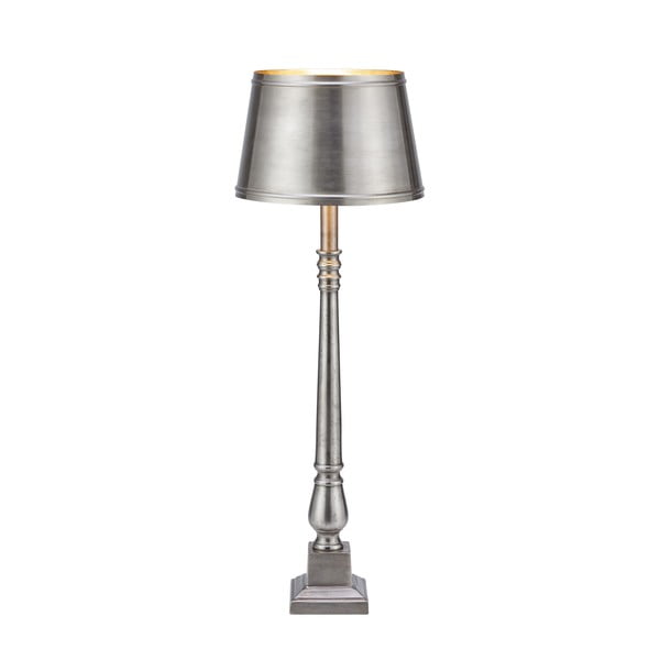 Lampada da tavolo in argento opaco con paralume in metallo (altezza 66 cm) Metallo - Markslöjd