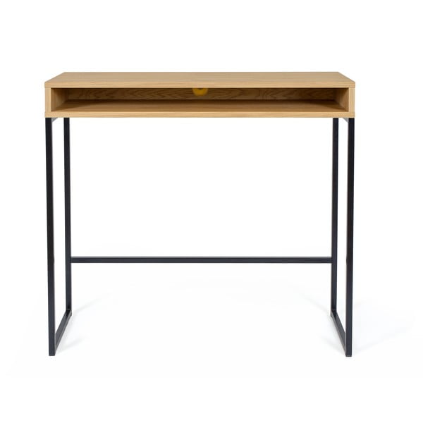 Scrivania con piano effetto rovere 35x100 cm Frame – Woodman