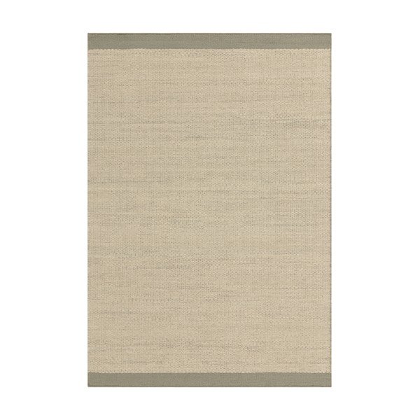 Tappeto in lana intrecciata a mano color crema e verde salvia 160x230 cm Lima Sage - Asiatic Carpets