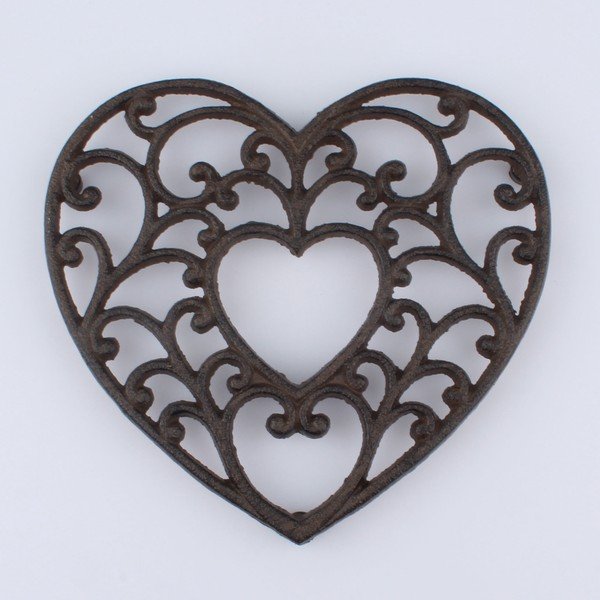 Tappetino in ghisa a forma di cuore Rustico - Dakls