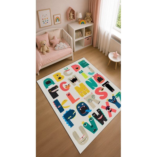 Tappeto per bambini lavabile 140x190 cm Alphabet – Mila Home-image-1