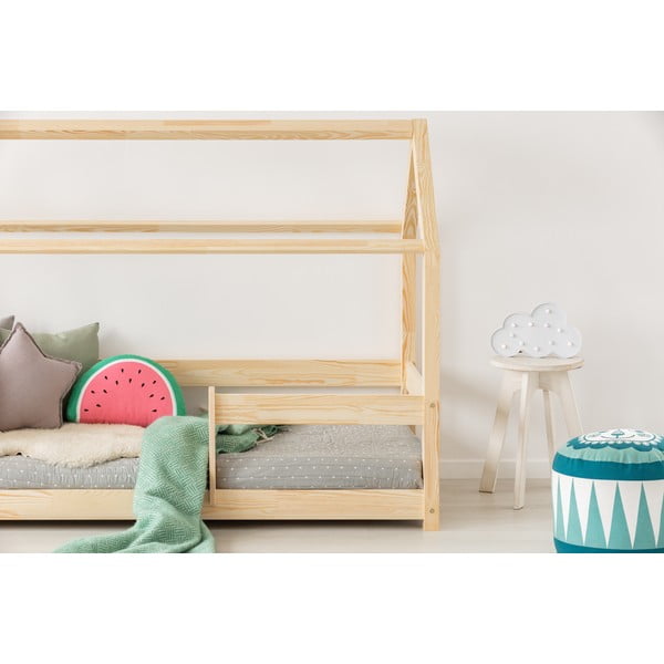 Letto per bambini in legno di pino 70x160 cm Mila MB - Adeko-image-2