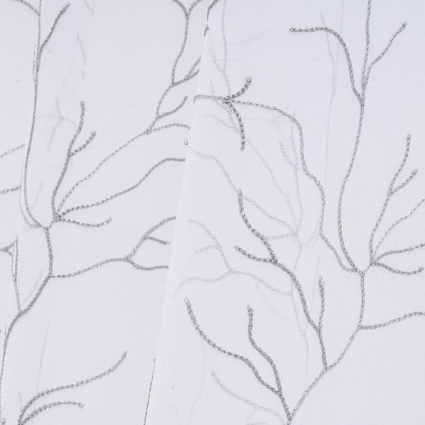 Tenda sottile bianca/grigia 140x260 cm Coral – Casa Selección-image-3