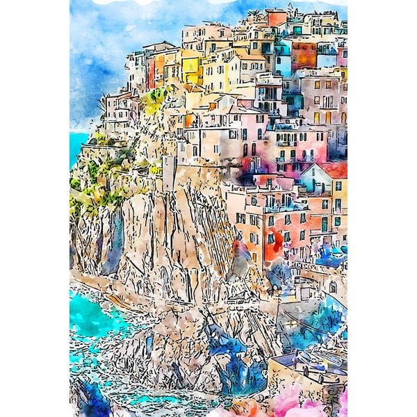 Dipinto 60x90 cm Manarola - Fedkolor