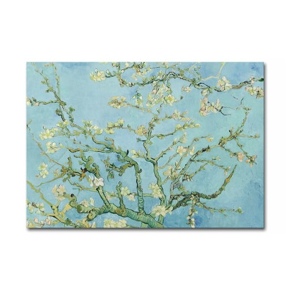 Riproduzione murale su tela Vincent Van Gogh Mandorlo in fiore, 100 x 70 cm Vincent Van Gogh - Almond Blossom - Wallity
