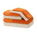 Set di asciugamani per viso e corpo tipo terry arancioni/beige in cotone 6 pz Bellis – Restilo