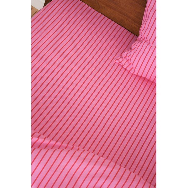 Lenzuolo con angoli rosa in cotone organico 90x200 cm Sima – Jotex-image-2