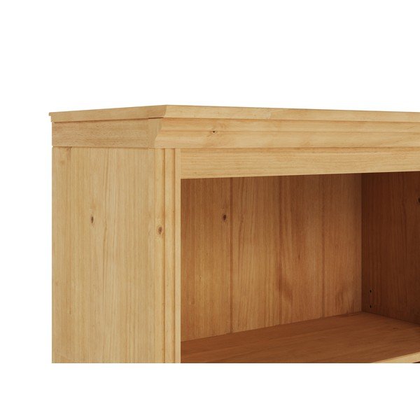 Libreria colore naturale chiaro in pino massiccio 74x118x35 cm Anita – Støraa-image-3