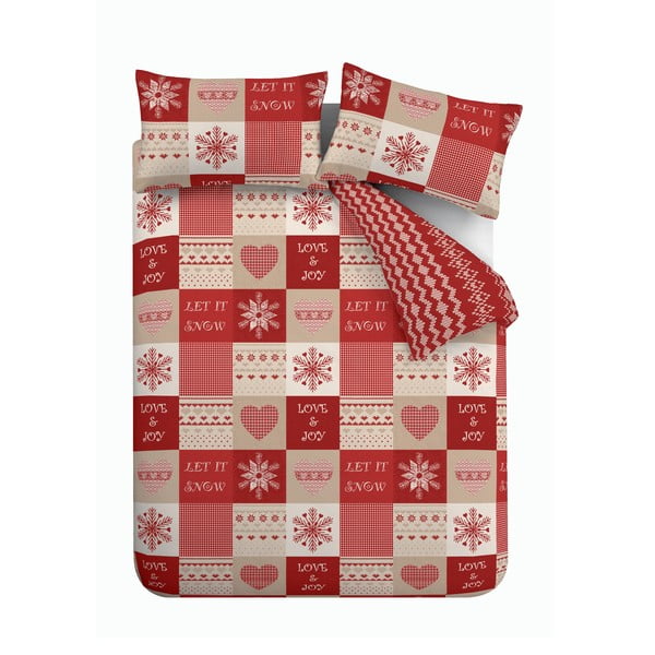 Biancheria da letto natalizia Let It Snow, 135 x 200 cm Let it Snow - Catherine Lansfield-image-4