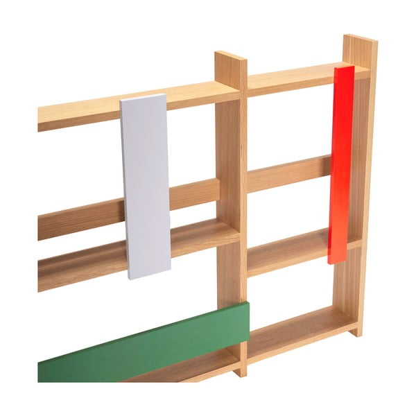 Scaffale a castello in rovere decorato in colore naturale 110 cm Arki - Hübsch-image-3