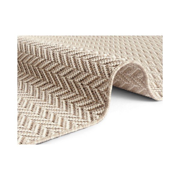 Tappeto da esterno crema Caen, 160 x 230 cm Brave - Elle Decoration-image-3