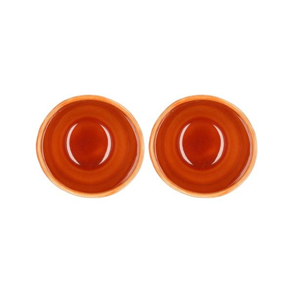 Tazze da espresso in gres arancione in set da 2 80 ml Styles - Villa Collection-image-1