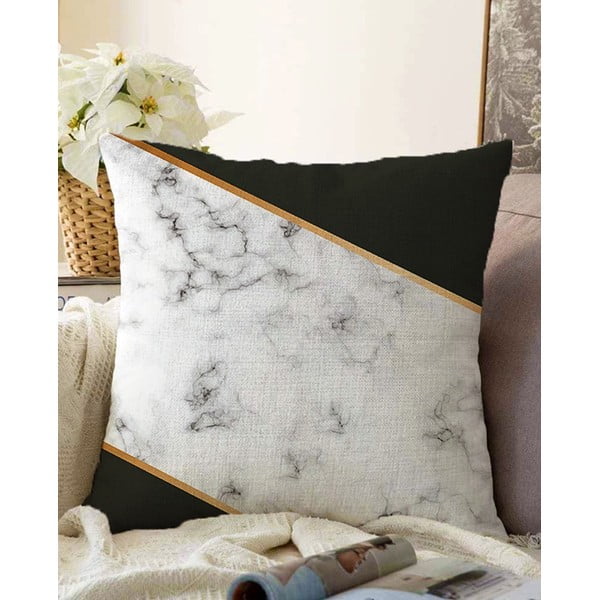 Federa in misto cotone Shadowy Marble, 55 x 55 cm - Minimalist Cushion Covers
