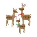 Statuette di Natale in set da 3 Reindeer Family - Meri Meri