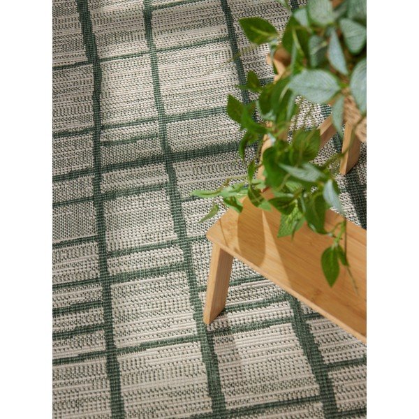 Tappeto da interno/esterno rotondo verde/color crema ø 160 cm Haringey Crouch – Ted Baker-image-2