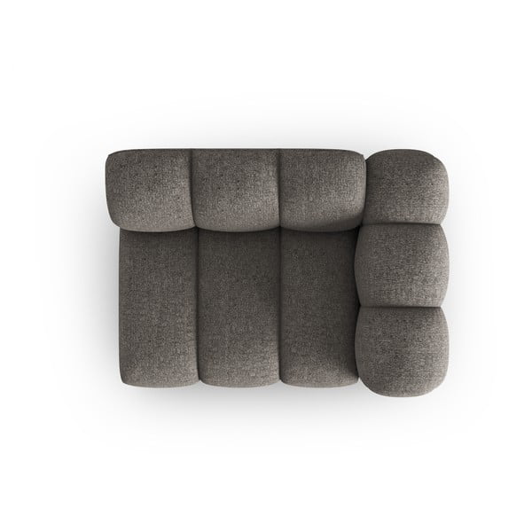 Divano componibile in grigio scuro (con penisola a destra) Lupine – Micadoni Home-image-2