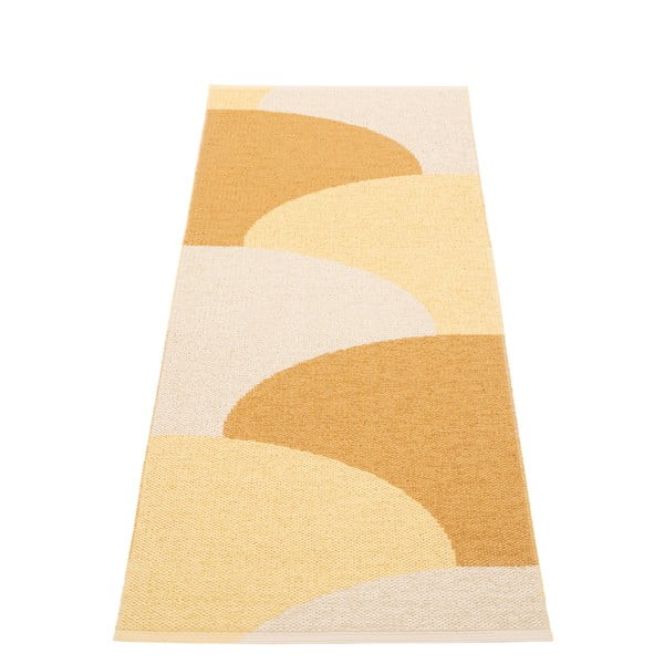 Passatoia da interno/esterno giallo ocra 70x180 cm Hill Ochre Pale Yellow – Pappelina
