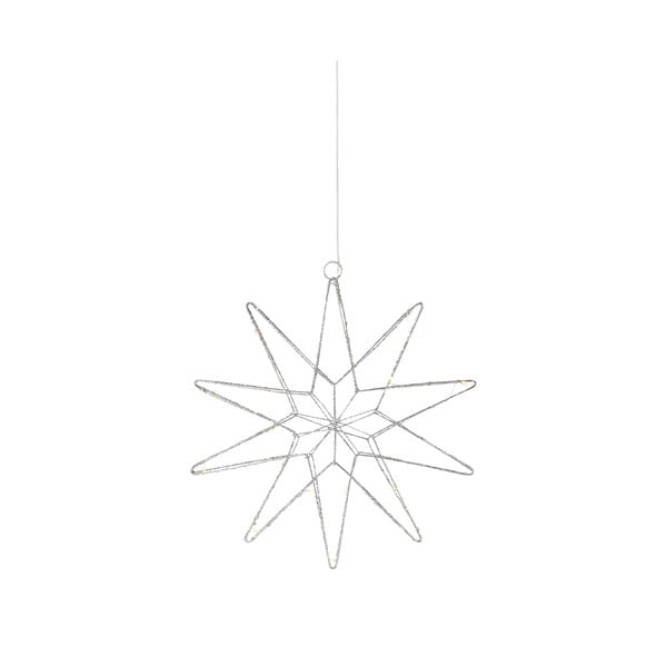 Decorazione luminosa con motivo natalizio in argento ø 31 cm Gleam - Markslöjd