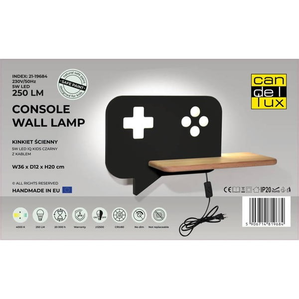 Apparecchio nero per bambini Console - Candellux Lighting-image-4