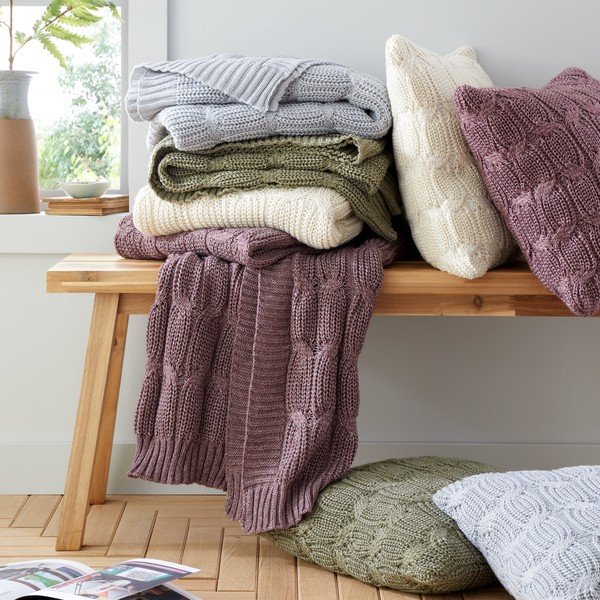 Federa 45x45 cm Chunky Marl Knit - Catherine Lansfield-image-4