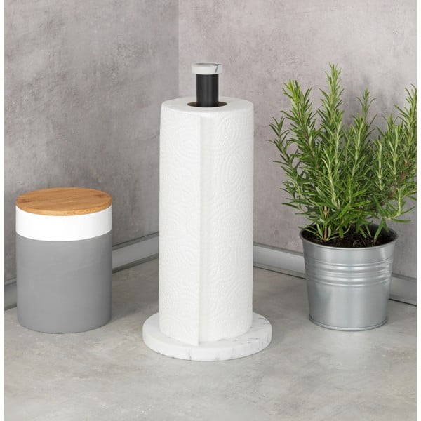 Portasciugamani da cucina bianco Marble - Wenko-image-1