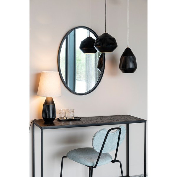 Lampada da tavolo nera e beige Aysa - White Label-image-2