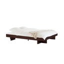 Letto matrimoniale marrone con effetto frassino in MDF senza testiera con rete inclusa 160x200 cm Kito – noo.ma