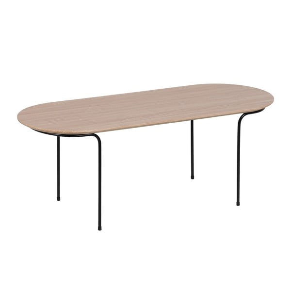 Tavolino con piano in rovere naturale 40x100 cm Nude - Ixia