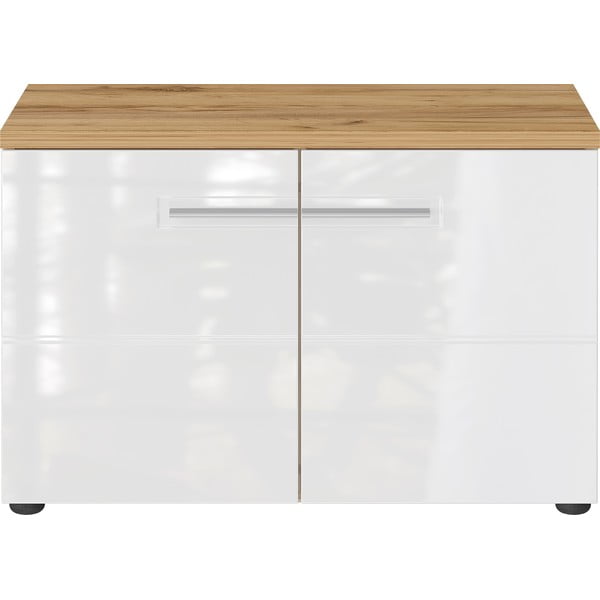 Scarpiera bianca naturale in rovere con panca Aledo - Germania-image-2