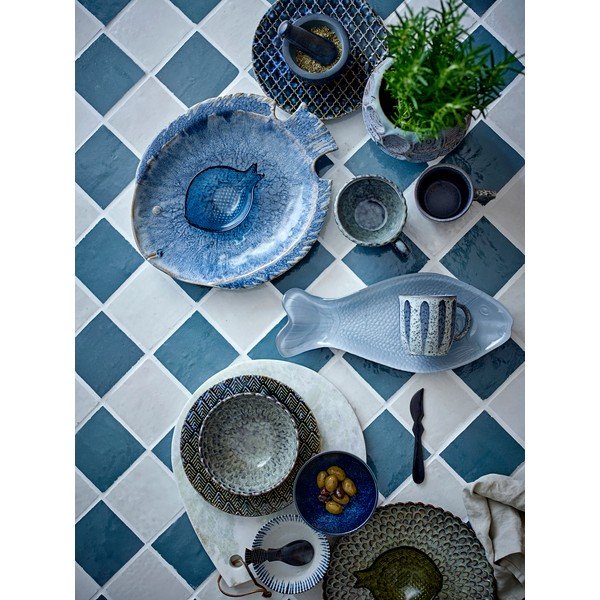 Set di piatti grigi in gres 4 pz ø 26,5 cm Katrina – Bloomingville-image-3