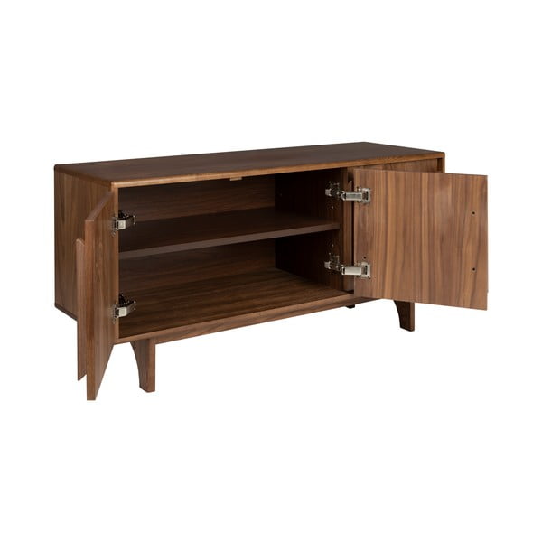 Cassettiera bassa marrone in noce 120x58 cm Groove - Zuiver-image-4