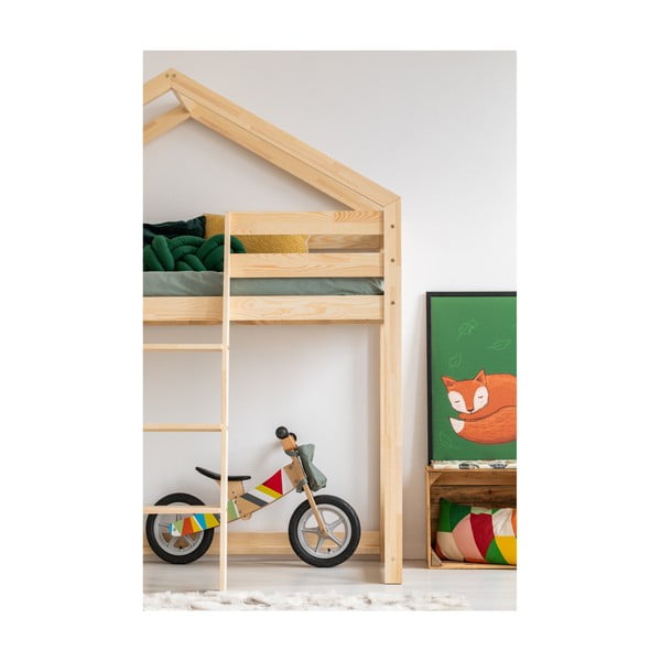 Domečková palanda z borovicového dřeva Adeko Mila DMPA, 90 x 190 cm-image-2