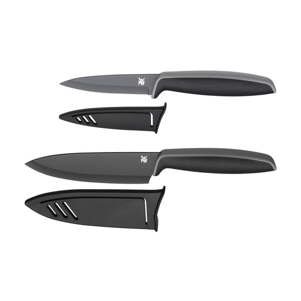 Set di coltelli in acciaio inox 2 pezzi con coperchio Touch - WMF