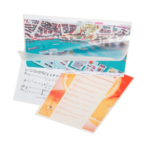 Set di 100 maniche per laminazione, A4, 125 mic - Leitz-image-1