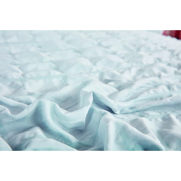 Biancheria da letto in grigio chiaro in crêpe per letto singolo 140x200 cm Naomi – My House-image-3