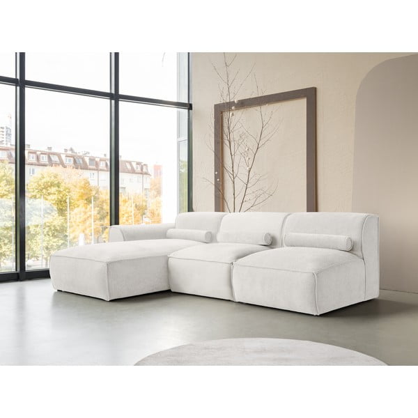 Divano angolare componibile bianco (con penisola a sinistra) Flex Felix – Miuform-image-3