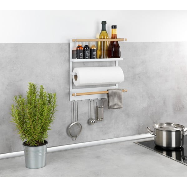 Organizzatore da parete bianco per la cucina Magna - Wenko-image-4